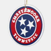 Chattanooga, Tennessee Keramisch Ornament (Links)