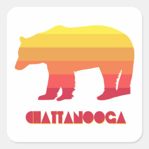 Chattanooga Tennessee Rainbow Beer Vierkante Sticker