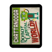 Chattanooga Tennessee Robot - Funny  Magneet (Verticaal)