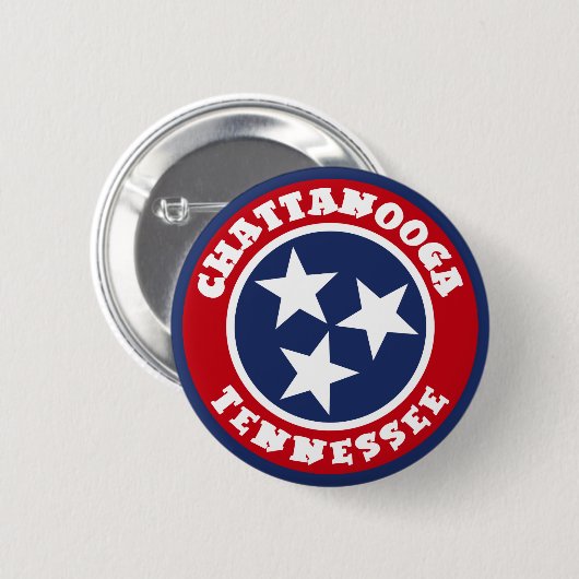 Chattanooga, Tennessee Ronde Button 5,7 Cm (Voorkant /achterkant)