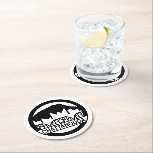 Chattanooga Tennessee Ronde Kartonnen Onderzetter