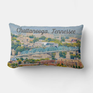 Chattanooga, Tennessee Silhouet Kussen