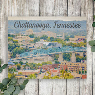 Chattanooga, Tennessee Silhouette Foto Legpuzzel