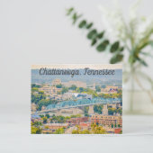 Chattanooga Tennessee Skyline Briefkaart (Staand voorkant)