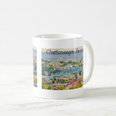 Chattanooga, Tennessee Skyline Mug (Devant droit)