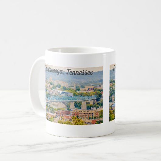 Chattanooga, Tennessee Skyline Mug (Devant gauche)