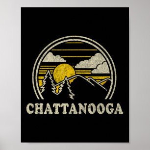 Chattanooga Tennessee Tn T-shirt Vintage Wandelen  Poster