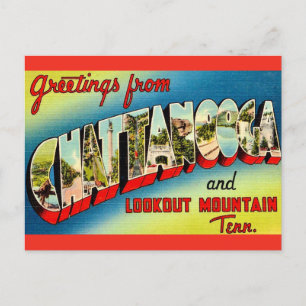 Chattanooga Tennessee Vintage Ansichtkaart Briefkaart