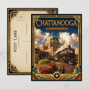 Chattanooga Tennessee Vintage Art Deco Gouden Tijd Briefkaart