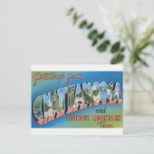  Chattanooga, TN en Signal Mtn. Briefkaart (Staand voorkant)