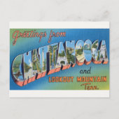  Chattanooga, TN en Signal Mtn. Briefkaart (Voorkant)
