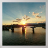 Chattanooga TN Walnut Street Bridge Poster (Voorkant)