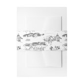 Chattanooga Toile Black en White Uitnodigingen Wikkel (Voorkant Voorbeeld)