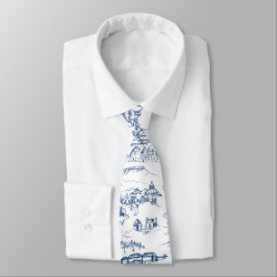 Chattanooga Toile Blue Stropdas