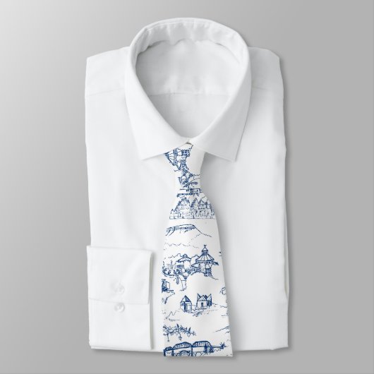 Chattanooga Toile Blue Stropdas (Gebonden)