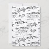 Chattanooga Toile Zwart en Wit Kaart (Achterkant)