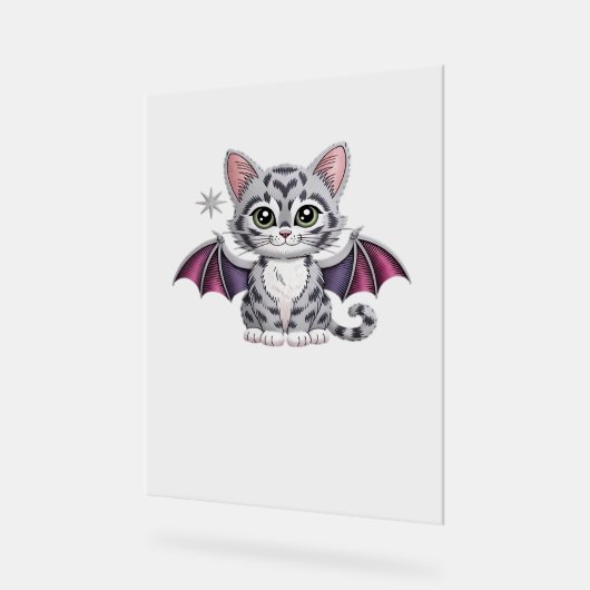 chatte brodée T-shirt classique (Angle)