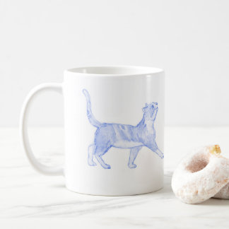 Chatte / Chat en train de marcher tasse