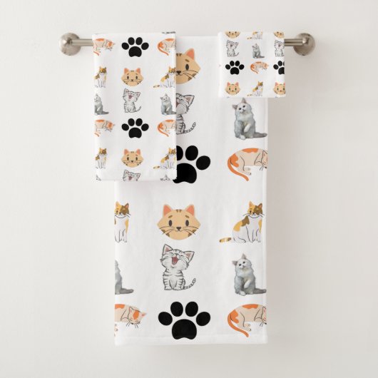Chatte chat sur toute l'impression (En situation)