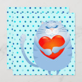 Chatte douce dans l'amour, invitation (Devant / Derrière)