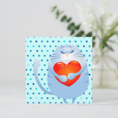 Chatte douce dans l'amour, invitation (Debout devant)