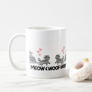 chatte et chien amour mug