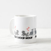 chatte et chien amour mug (Devant gauche)
