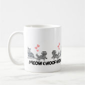 chatte et chien amour mug (Gauche)