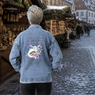 Chatte Fée Blanche Fantastique Champignon Bleu Cap