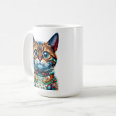 Chatte mignonne Christmas Mug (Devant gauche)