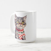 Chatte mignonne Christmas Mug (Devant gauche)