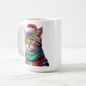 Chatte mignonne Christmas Mug (Devant gauche)