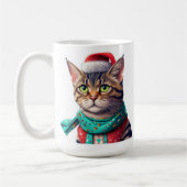 Chatte mignonne Christmas Mug (Gauche)