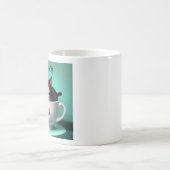 chatte mignonne dans une mignonne tasse pas mignon (Centre)
