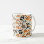 chatte mignonne Mug (Devant droit)