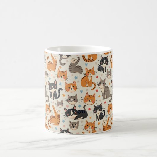 chatte mignonne Mug (Centre)