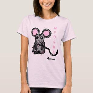 Chatte Mooska Souris Femmes Poupée Bébé T-shirt