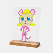 chatte rose (Angle)