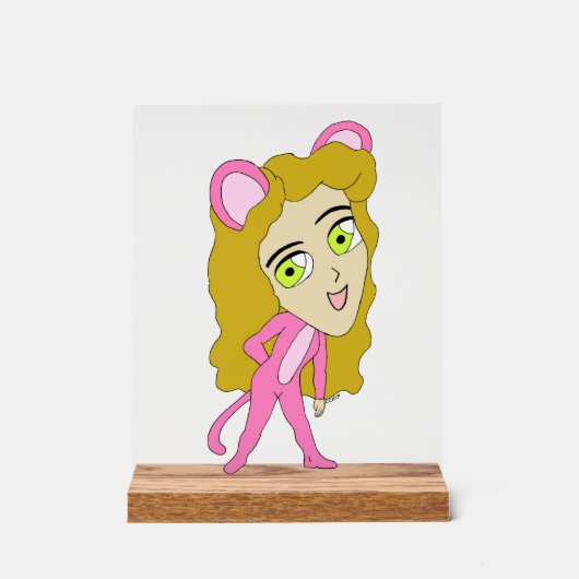 chatte rose (Recto)
