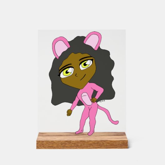 chatte rose (Recto)