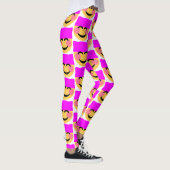 chatte rose casquette émoji leggings (Droite)