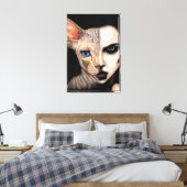 Chatte - Toile de visage - Impression sur toile - (Insitu(Chambre))