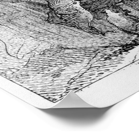 Chatten, illustratie poster (Hoek)