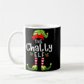 Chatty Christmas Elf Matching Pajama X-mas Party Koffiemok (Links)