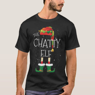 CHATTY Elf Familie Matching Kerstgroep Grappig T-shirt