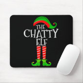 Chatty Elf Funny Matching Family Group Christmas P Muismat (Met muis)