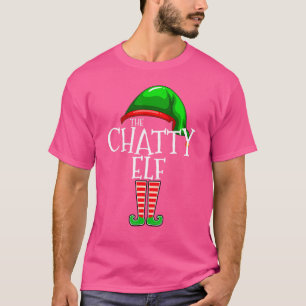 Chatty Elf Matching Family Group kerstmis T-shirt