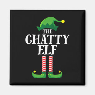 Chatty Elf Matching Family Group kerstparty F Magneet