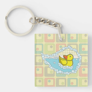 Chaucer de Rubber Duck Acryl Sleutelhanger