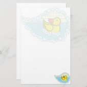 Chaucer de Rubber Duck Briefpapier (Voorkant / Achterkant)